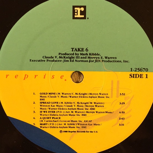 Take 6 - (Self Titled) Debut Vinyl LP - Picture 4 of 5